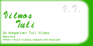 vilmos tuli business card